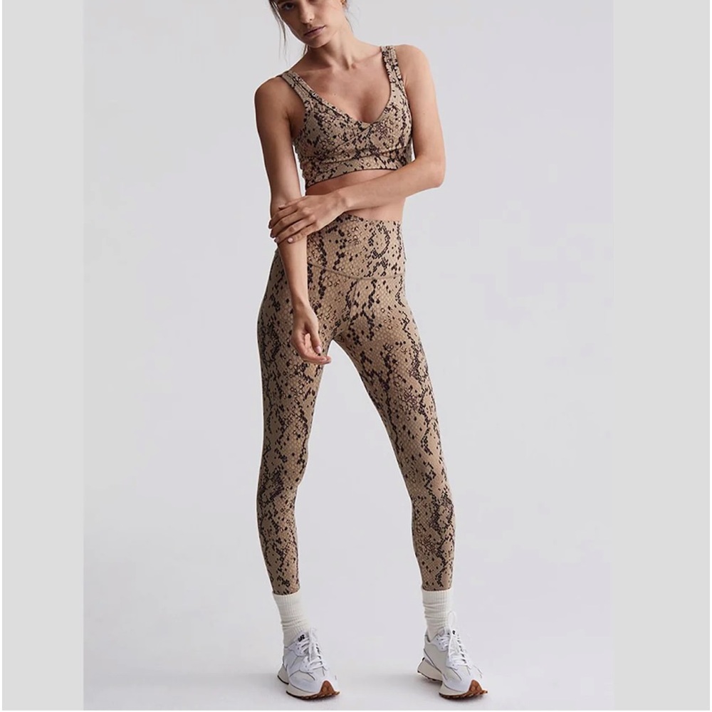 Let's Move High Rise Leggings & Top - Mojave Snake